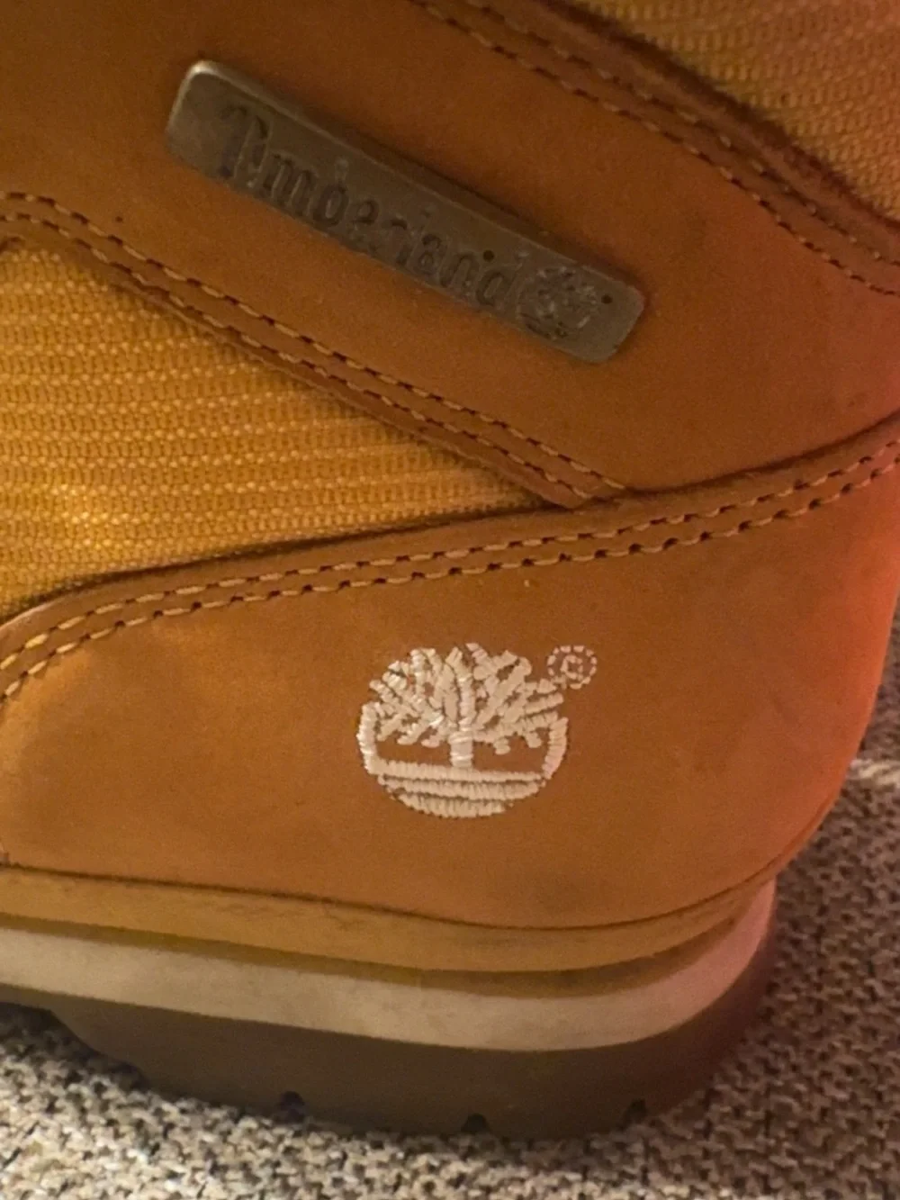 Timberland Yellow Tan Nubuck Lace-Up Boots